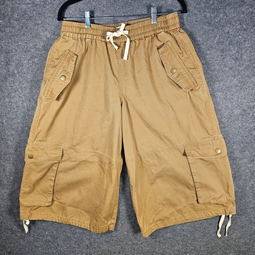 BDG Women Tan Cargo Shorts Utility Gorpcore Skate Street Y2K Earthy Casual Sz M